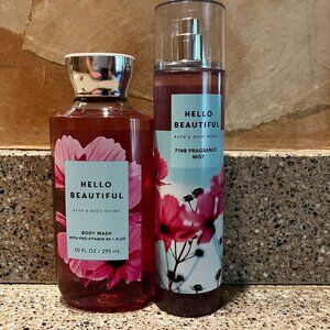 Bath & Body Works Hello Beautiful Body Spray and Shower Gel! NEW!